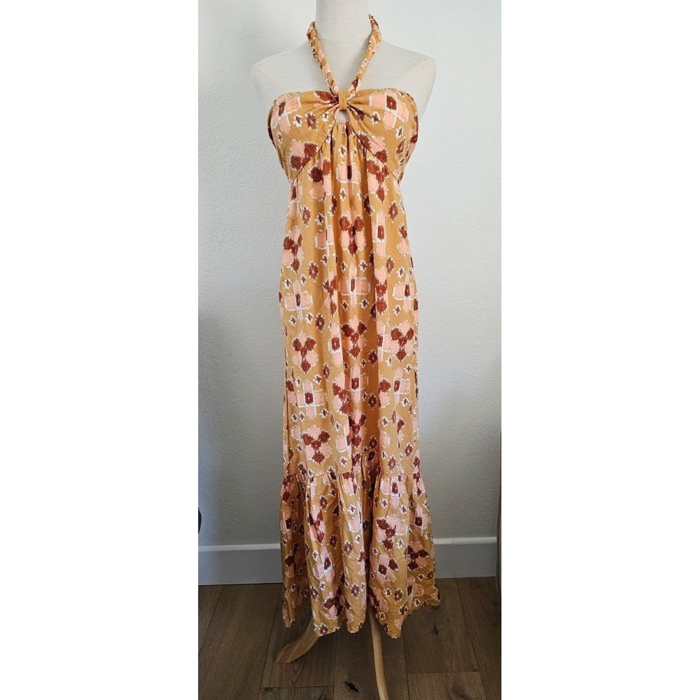 Halter Tie Back or Strapless Maxi Sundress Dress M